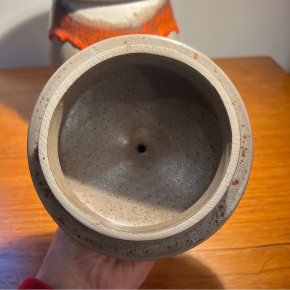 Vintage 1970s Laurentian Lava Drip Glaze Canister Large Jar Brutalist Pottery - Picture 8 of 15